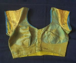 Kanjeevaram Silk Saree with Stiched Blouse