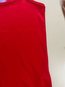 Red Spaghetti Strap Tank Top