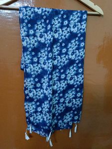 Long Round Kurta With Small Scarf.