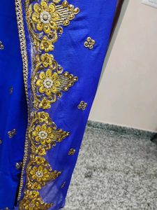 Royal Blue Embroidered Salwar Kameez