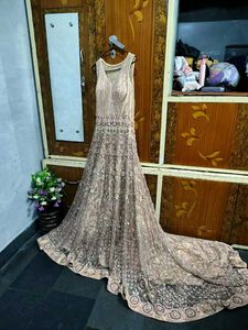 Pakistani Embroidered Tail Gown