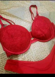 Red Lace Lingerie Set