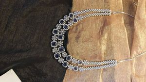American Diamond Purple Necklace