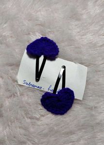 crochet heart hair clip ❤️