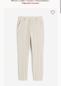 Cigarette trousers | H&M | EUR 38
