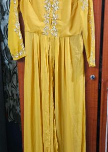Yellow Embroidered Kurta Set