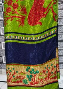 Green Colour Silk Saree