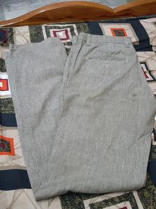 Grey White Pant 32 Size Formal