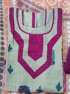Cotton Suit With Dupatta