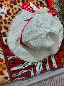 Cute Sun Hat with Ribbon Detail
