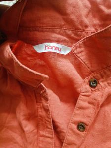 Orange Sleeveless Top