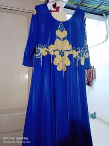 Elegant Blue Ethnic Gown