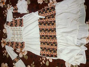 Beautiful mirror work festive dress