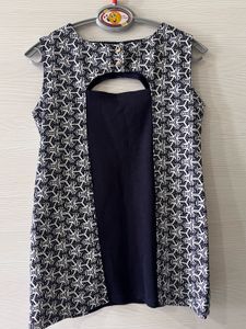 Geometric Cutout Top