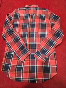 GANT Men’s Red Casual Check Shirt – Small