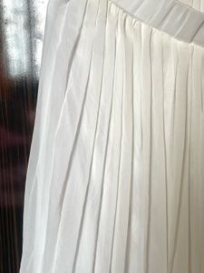 White Pleated Skirt