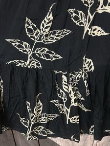 Leaf Print Dress cum gown