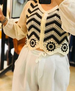 Crochet Knit Cardigan