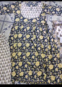 Floral Print Kurta Set