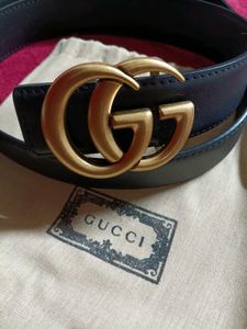 Gucci Black Leather Belt