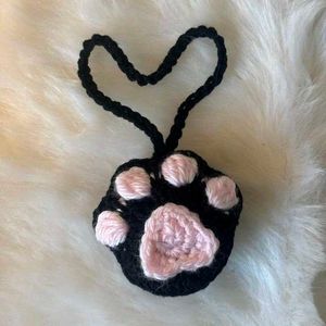 Crochet Paw Print Ornament🎀