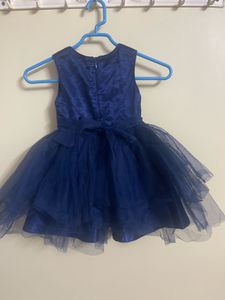 Max Brand Sparkly Navy Blue Dress For 3-4yrs