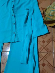Flared Blue Pants