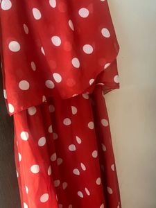 Red Polka Dot Dress for 9-10 year girls