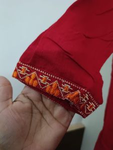 Elegant Red Kurta