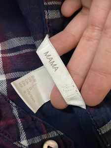 H&amp;M Plaid Shirt Tunic Top