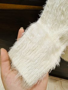 White Fluffy Sweater