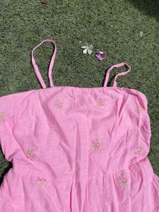 Cute summerdress pink, above knee,cotton