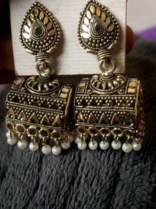 sBeautiful Oxidised Golden Earrings ☺️