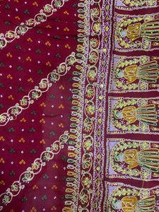 Heavy Work Gujarati Chunri Saree