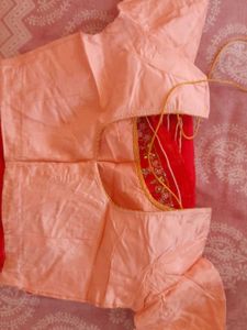 Pink Embroidered Saree