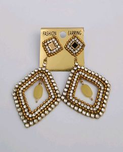 Fashionable Stone Studded Earrings