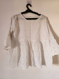 White Eyelet Blouse