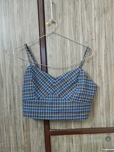Checkered Crop Top