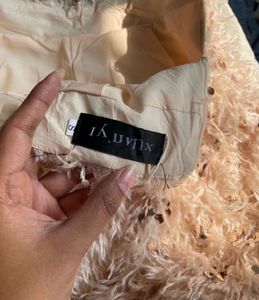 Feathered sequin Mini Skirt