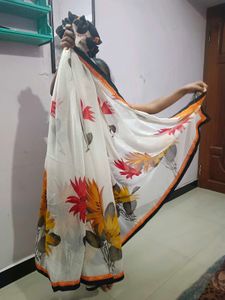 Floral Print Saree
