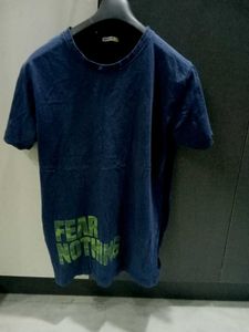 Bewakoof Dark Blue “Fear Nothing” T-Shirt – Size M