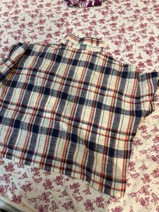 3xl top Checked Flannel Shirt
