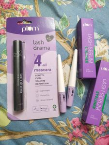 Plum Lash Drama Mascara & 2 Eyeliner