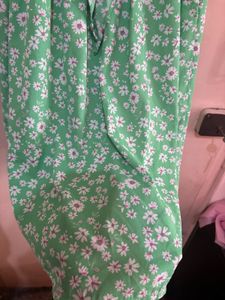 Green Floral Dress