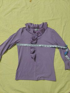 Lavender long sleeve top