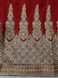 Red Green Colour Saree