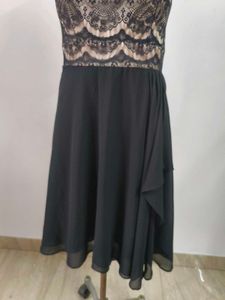 Black Lace Top Cocktail Dress