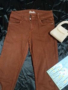Candies Brown Skinny Jeans - Size 7