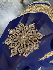 Elegant Blue &amp; Green Saree