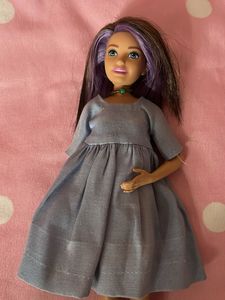 Doll with blue dress
